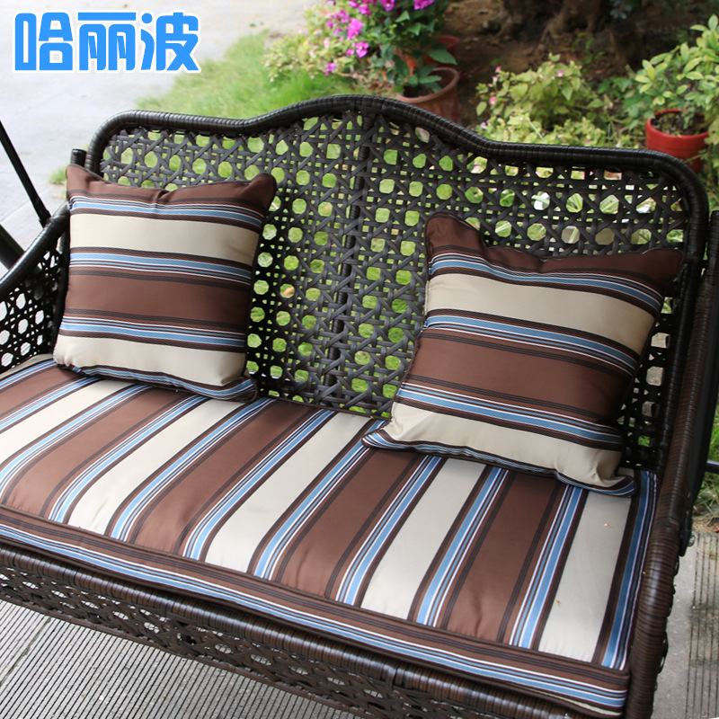 Outdoor swing courtyard double leisure rattan hammock iron lazy hanging basket outdoor home balcony hanging chair rocking chair