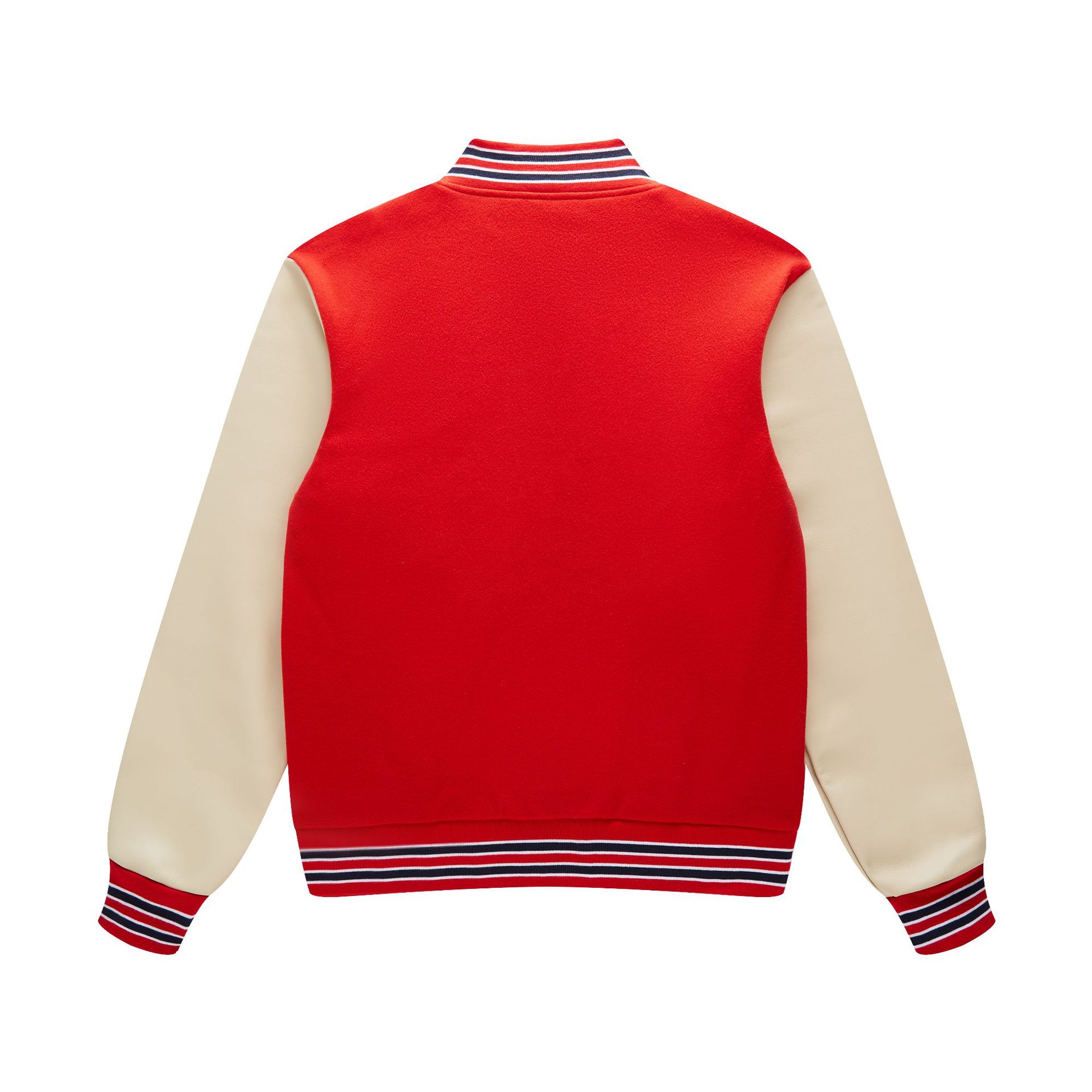 Color Block Baseball Uniform Custom Work Clothes 2025 Autumn and Winter Heavy Industry Embroider Pu Leather Cross-Border Single-Breasted Loose Jacket