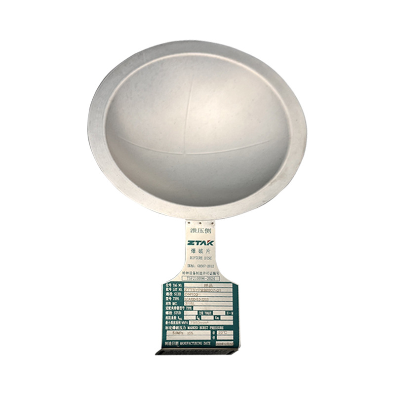 Positive Arch-Type Explosion-Proof Disc with Grooves, Zhongtai Positive Arch-Type Grooved Explosion-Proof Membrane with Clamp, Positive Arch-Type Explosion-Proof Disc