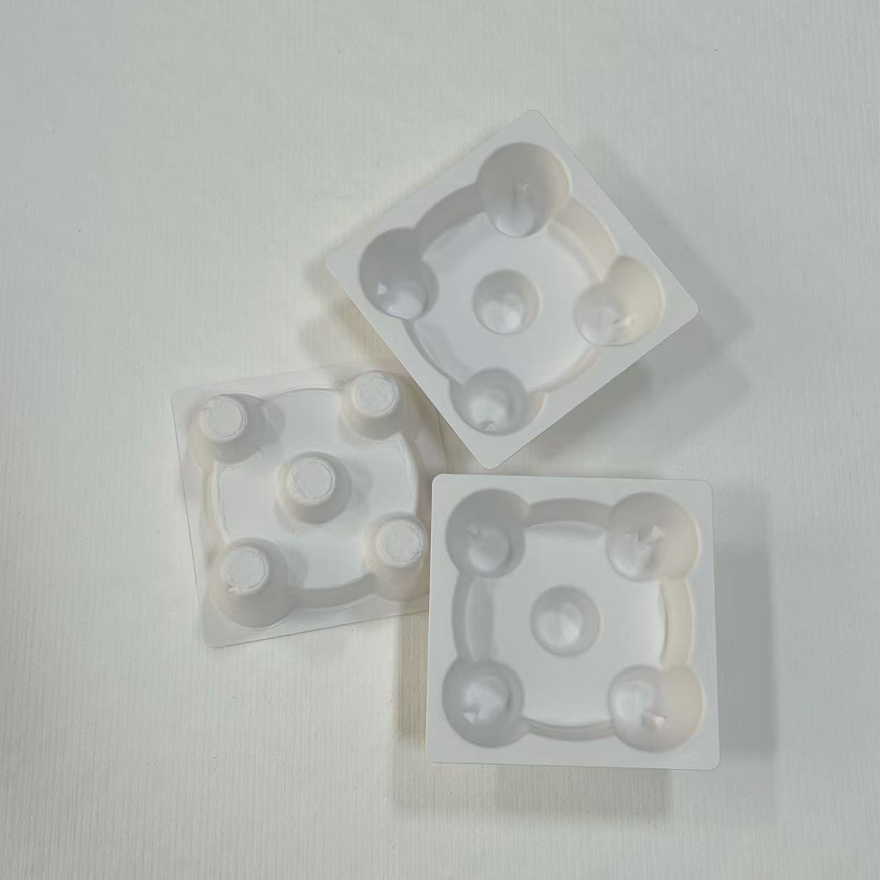 Paper Pulp Molding Manufacturer Supplies White Wet Press Wine Inner Tray Packaging, Biodegradable Environmentally Friendly Materials