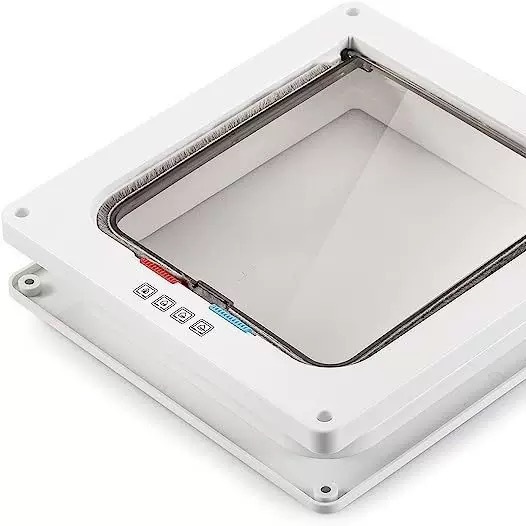 Cross-border source pet door cat free access two-way door controllable switch direction cat door pet supplies