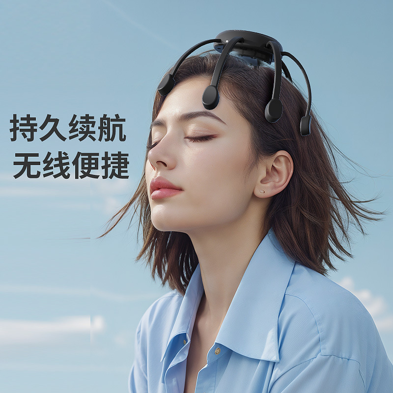 The new octopus head massager intelligent electric massage claw meridian dredging scalp decompression relaxation massage instrument