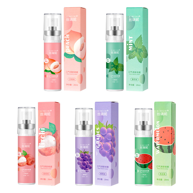 Source factory mouth spray mouth spray portable fruit flavor mouth freshener breath freshener in stock