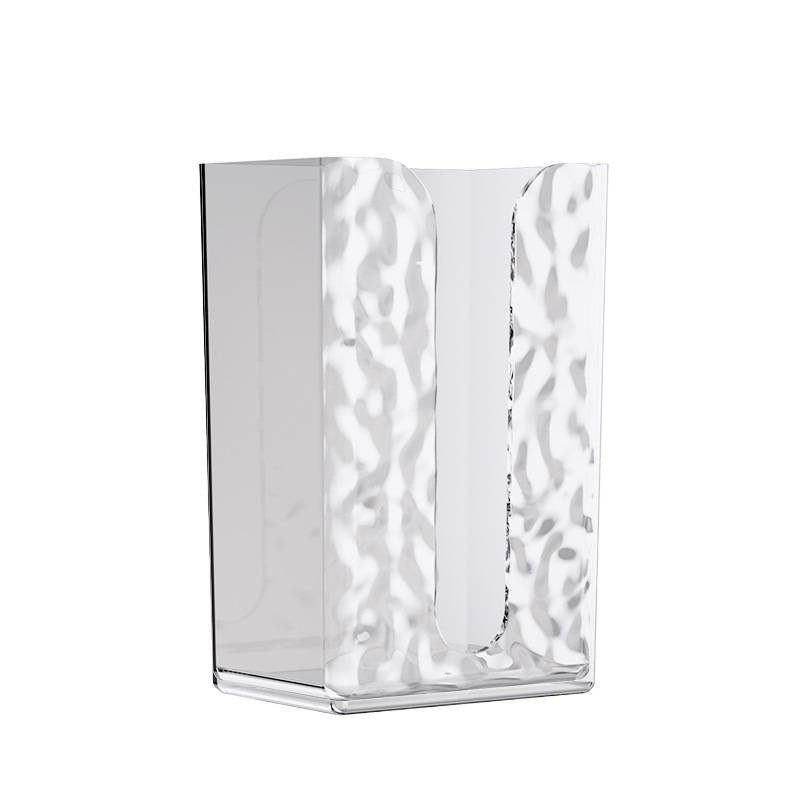 Tissue Box Wall-Mounted Facial Tissue Storage Toilet Bathroom Kitchen Upside-Down Tissue Box Accessible Luxury Transparent