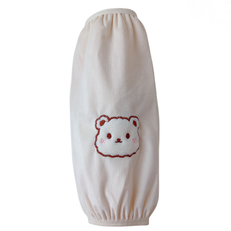 South Korea ins style bear warm oversleeve women's winter antifouling flannel oversleeve extended down jacket oversleeve wholesale