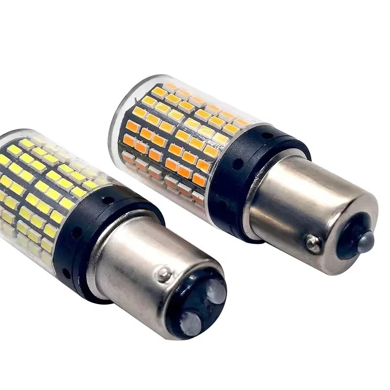 Car LED turn signal brake light 7440 3014 144SMD highlight reversing light decoding constant current 1156