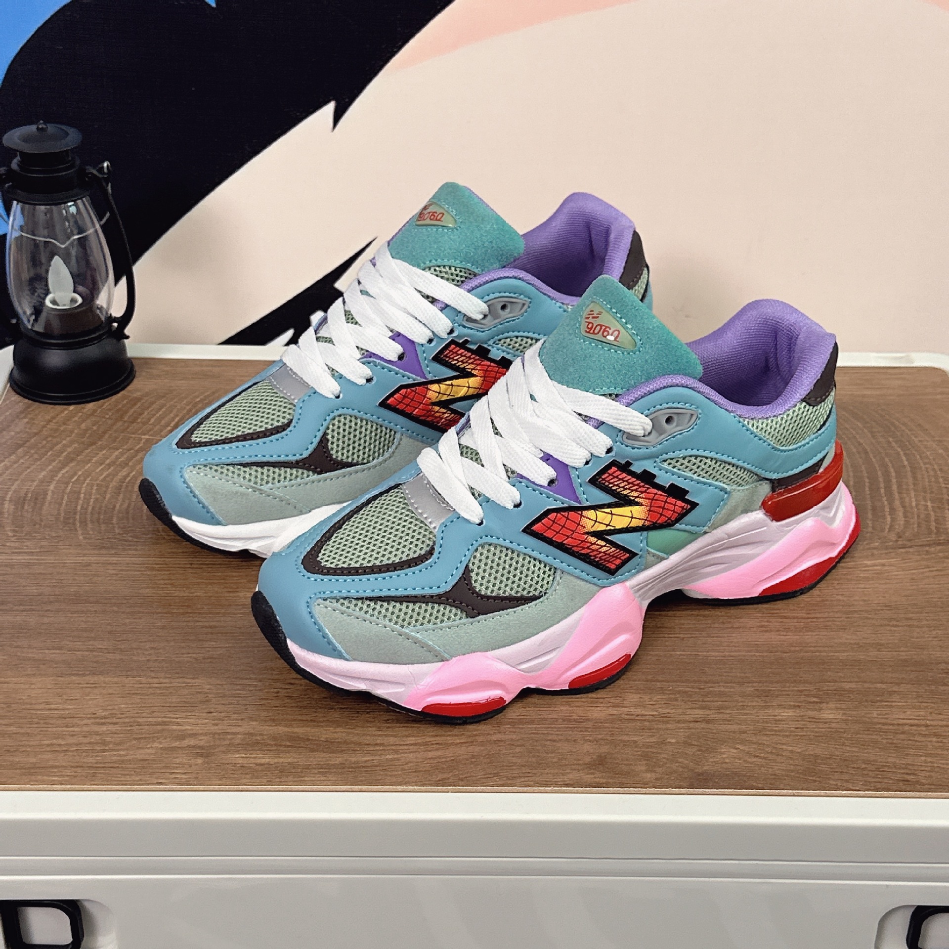 Кроссовки Torre с толстой подошвой и шнуровкой, цветная комбинация, женские, весна-осень 2024, новый нишевый дизайн