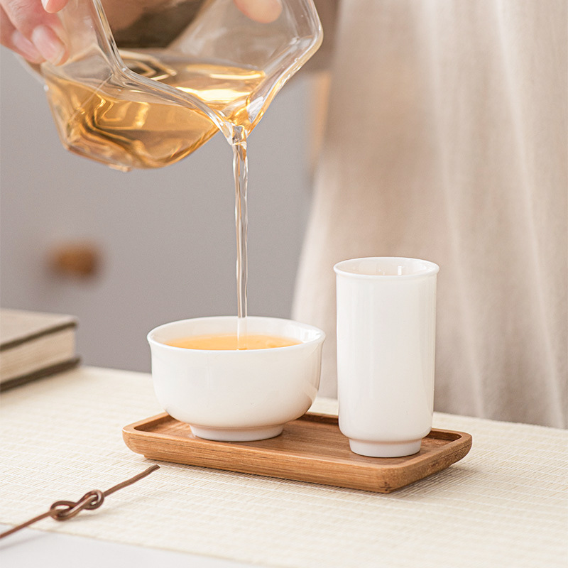 Oolong Tea Tea Art Training Fragrance-smelling Cup Set Assembling Zhu Ni Purple Sand Kung Fu Tea Set Tea Tea Cup Ceramic High White Porcelain