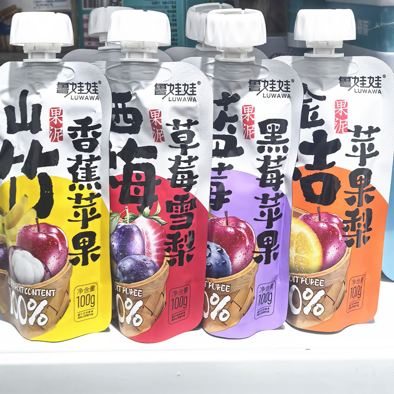 Luwa 100% фруктовое пюре, здоровое фруктовое пюре для детей, индивидуальная упаковка, 100 г