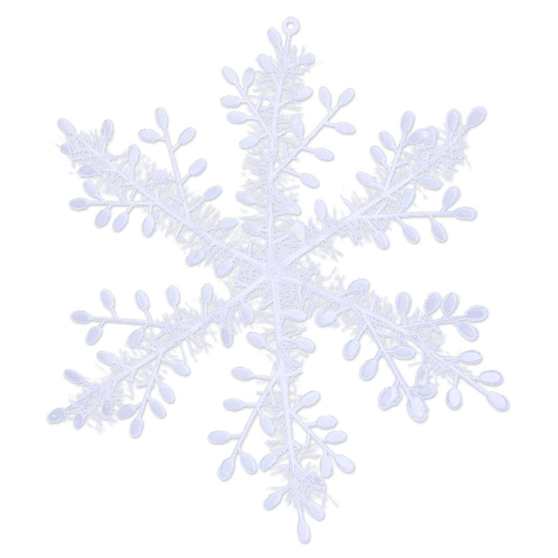 Wholesale foreign trade Christmas Snowflake Shopping Mall hotel window layout Christmas tree gift bag PVC snowflake multi-Specification