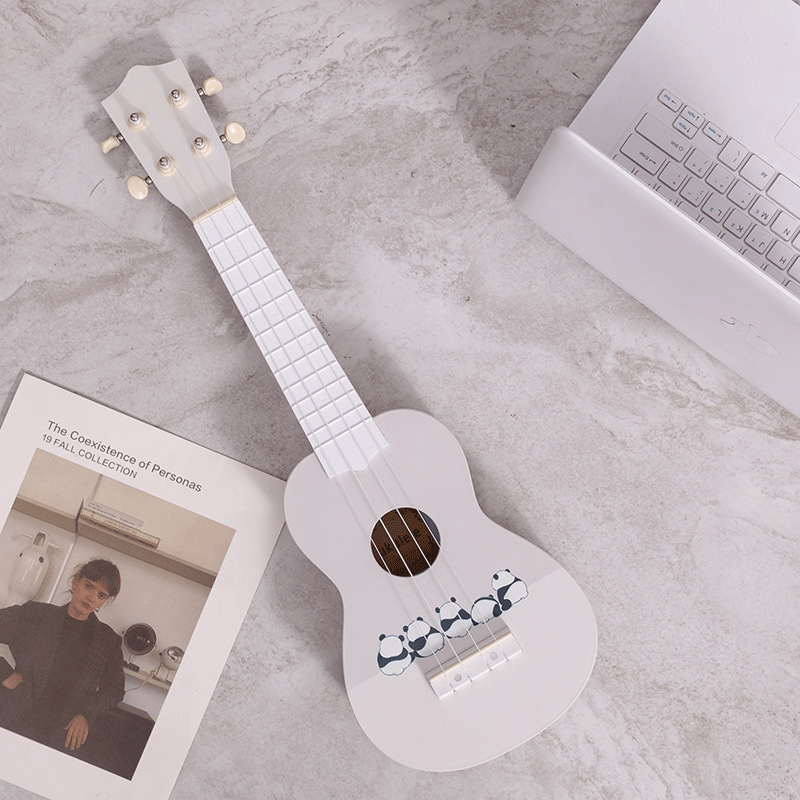 YouCreary Beginners Male and Female Students High-value Beginner-level Musical Instruments Self-study Little Guitar Cute Cartoon Figure Little Panda