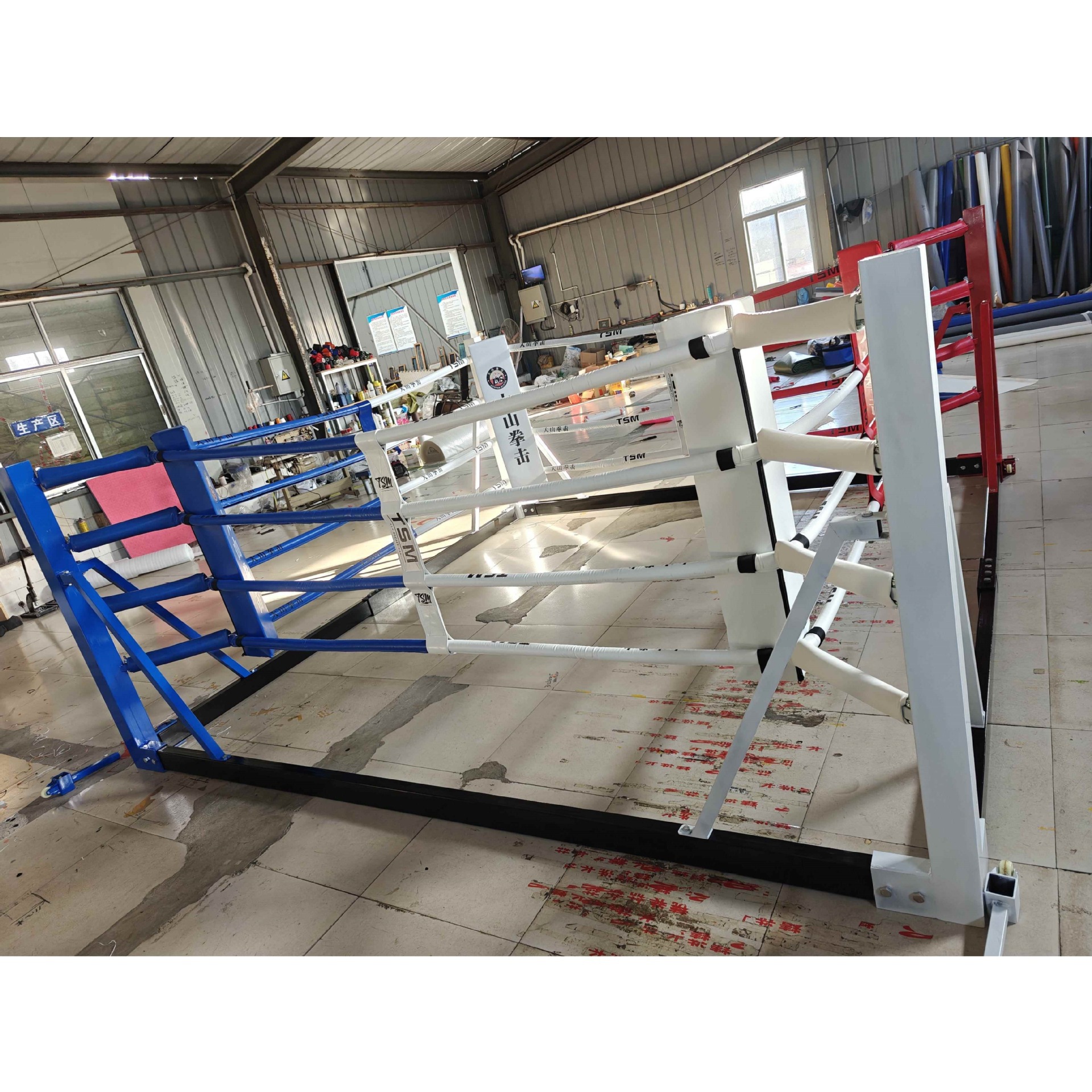 Foldable Portable Storage Boxing Ring for Muay Thai and Kickboxing Competitions