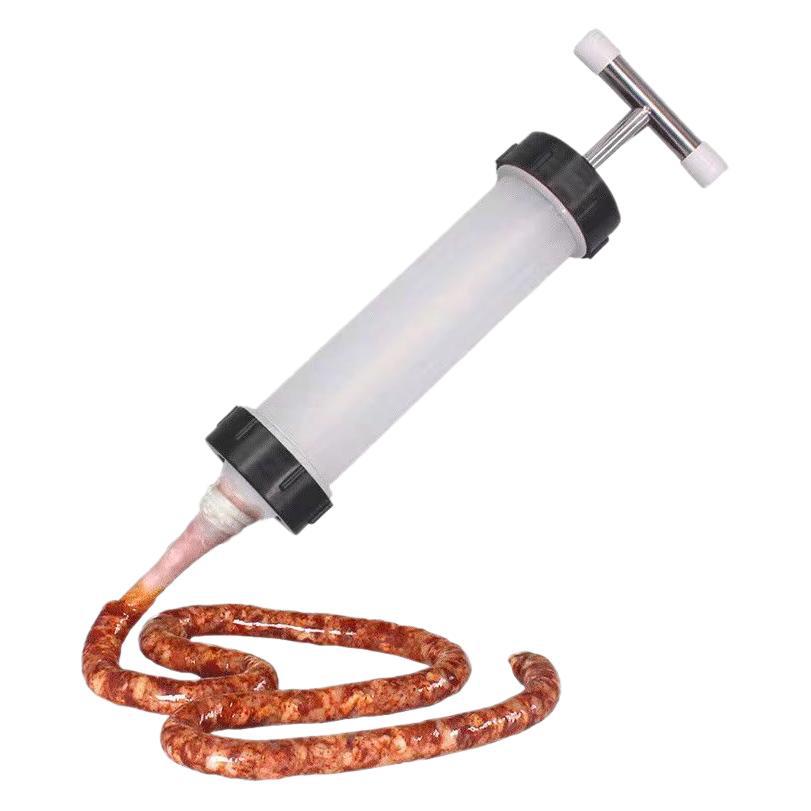 Large-size sausage enema artifact sausage filling machine hand-pushed sausage filling device home-made sausage filling funnel