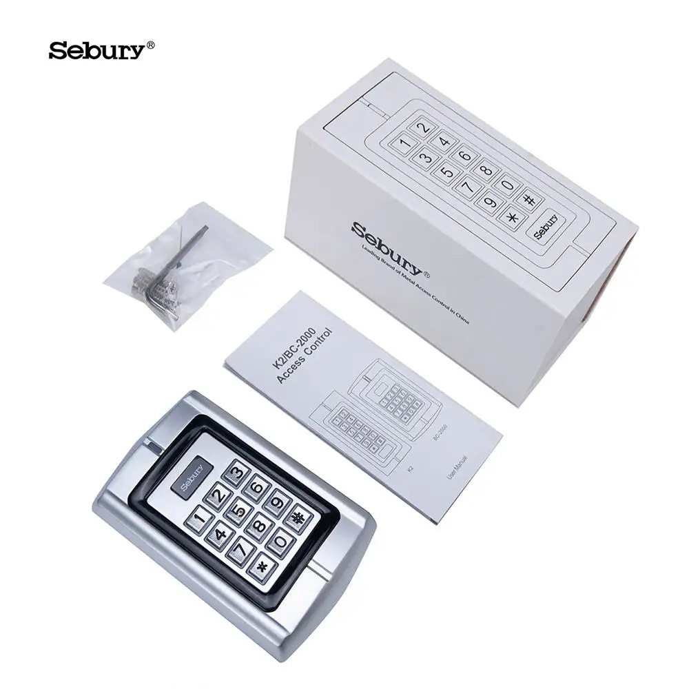 Cross-Border Export Speury Bc2000/K2 Metal Access Control Id Card Swipe All-In-One Machine Metal Button Access Control Machine