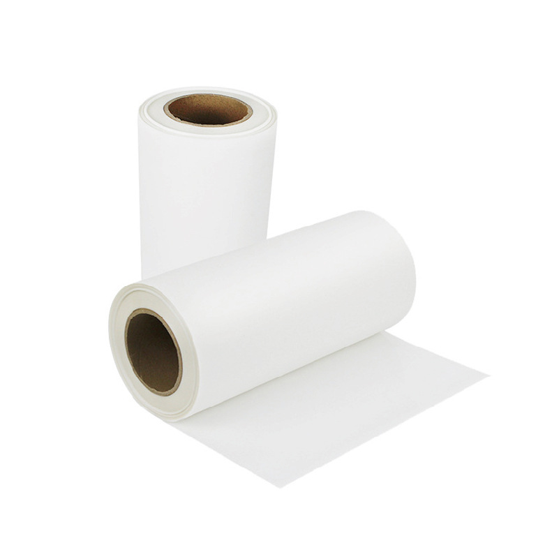 Dtf White Ink Heat Transfer Film Hot and Cold Tear Clothing Single-Sided Double-Sided Printing Film Heat Transfer Pet Hot Stamping Film Roll Wholesale