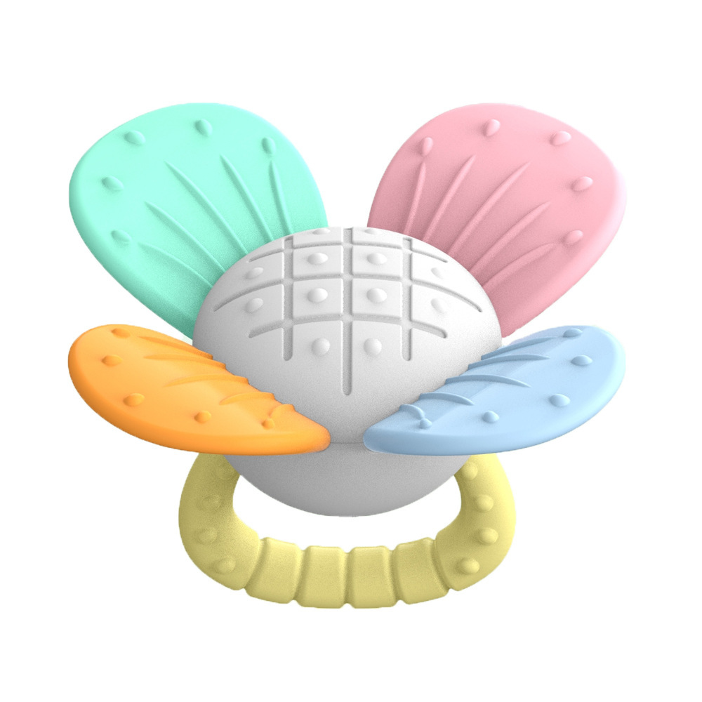 Cross-Border Amazon Rattle Toy Accessories Baby Boiled Rattle Toy Graspable Chewable Teether Bed Bell Pendant