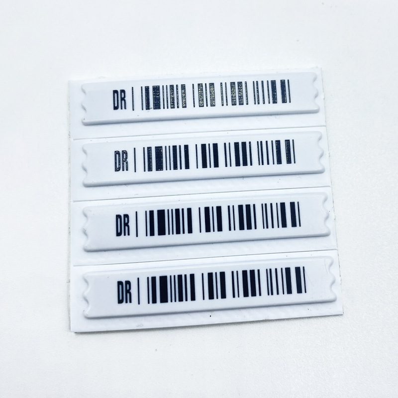 Supermarket anti-theft label strong adhesive 58kHz commodity anti-theft magnetic strip cosmetics acoustic and magnetic anti-theft stickers wholesale