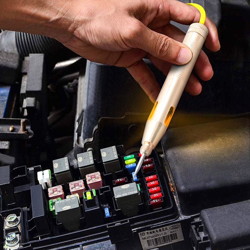 6-24V Copper Electric Pen Car Test Lamp Car Battery Circuit Electric Pen Test Pen Electric Pen Car Electric Pen