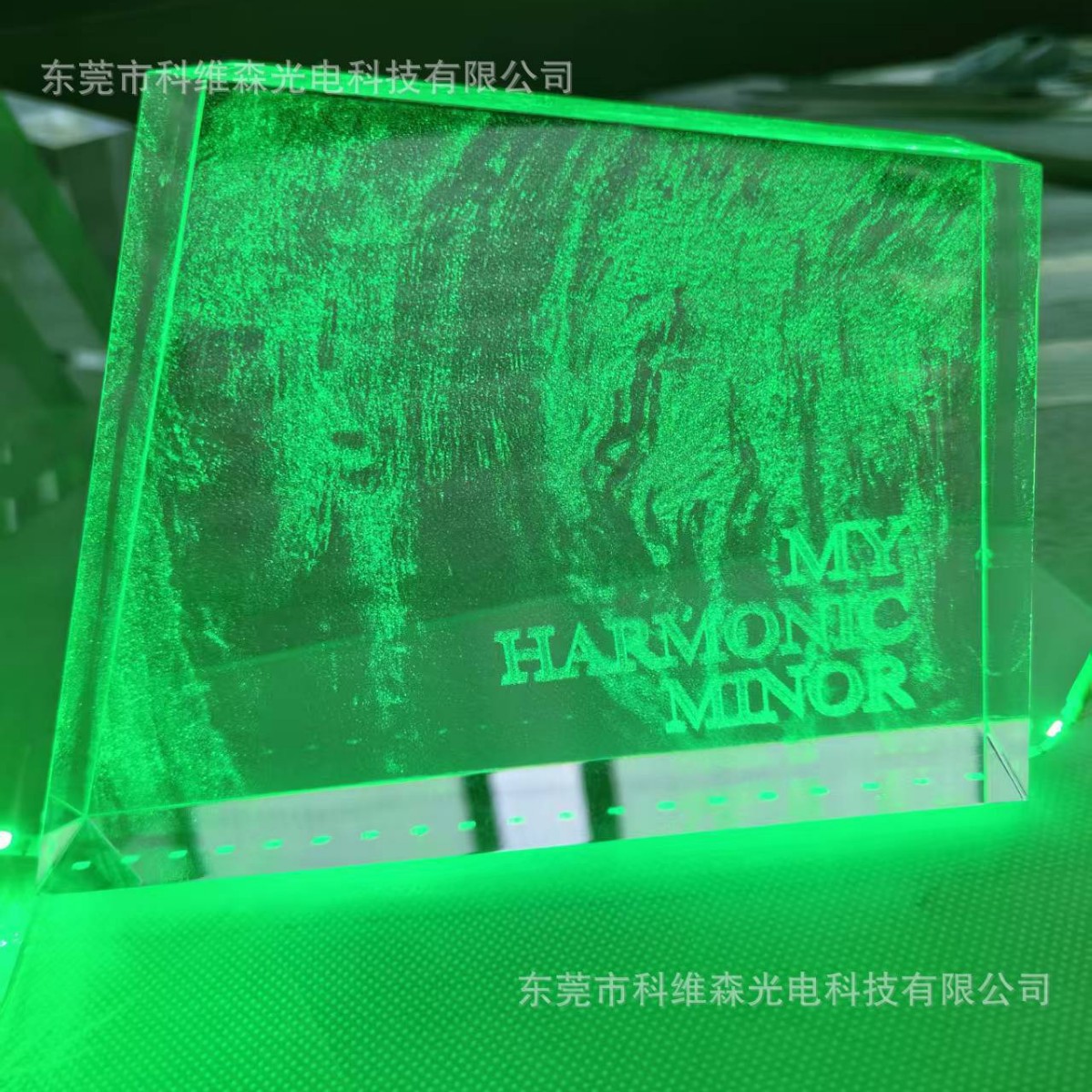 Acrylic Thick Plate Laser Marking 3D Internal Engraving Pattern Ornaments Luminous Sand Optical Internal Engraving Exhibition Hall Ornaments Souvenirs