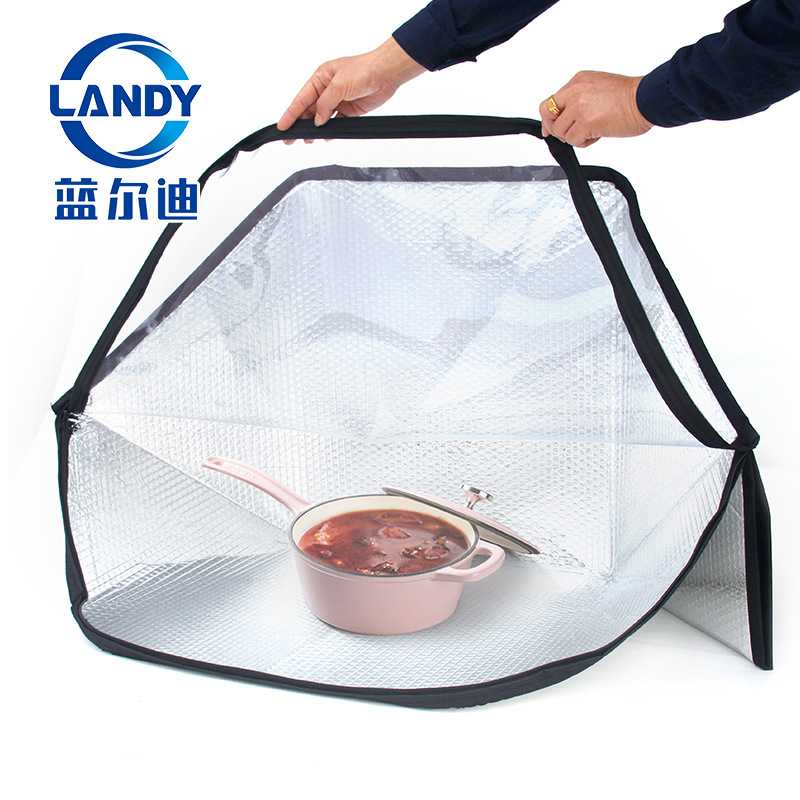 Высокоэффективная портативная солнечная печь, легкая в сборке, с покрытием для обогрева