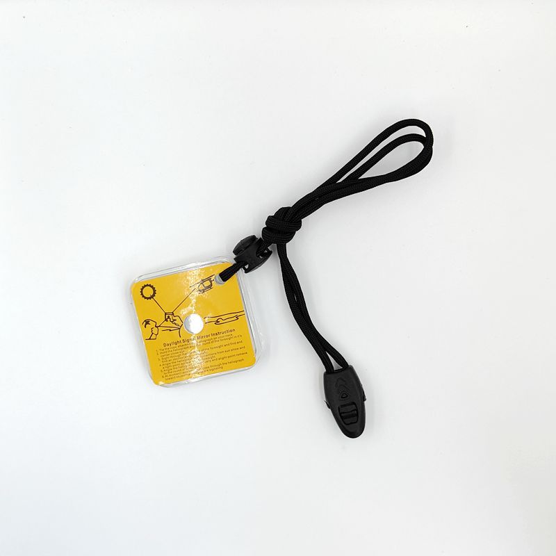 Outdoor survival kayak signal mirror SOS Survivor for help letter light source refractor Marine Yak mirror