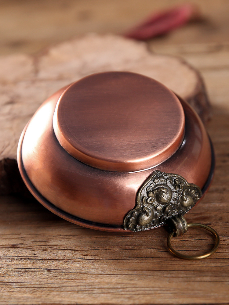 Copper-Colored Incense Offering Tray Six-Armors Set Fire Offering Basin Pure Tray Multifunctional Incense Burner Copper Alloy Household