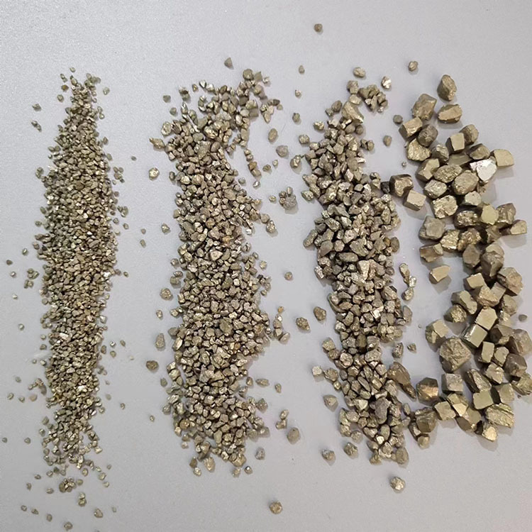 Sulfur Iron Smelting Sewage Treatment Pyrite Counterweight Sulfur Iron Sand Wear-Resistant Floor Alloy Aggregate Sulfur Iron
