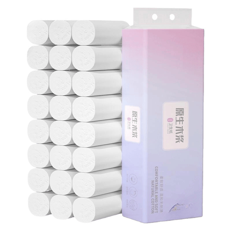 Toilet Paper Made from Virgin Wood Pulp for Home Use, Coreless Toilet Paper Rolls, Wholesale Box Quantity == Rolls