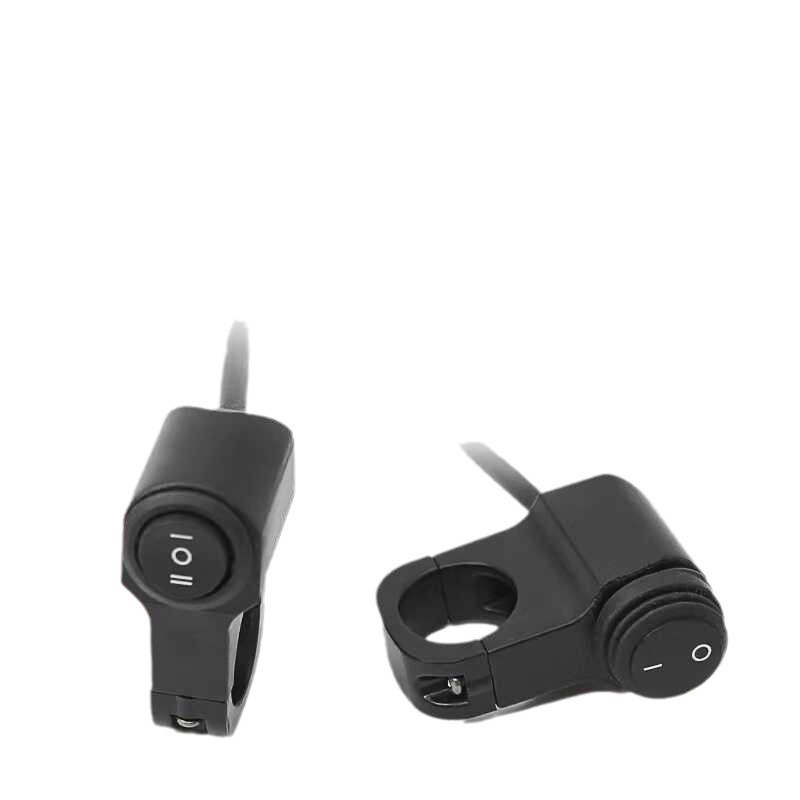 Motorcycle spotlight aluminum alloy switch electric scooter rearview mirror handle modification far and near headlight three-wire switch