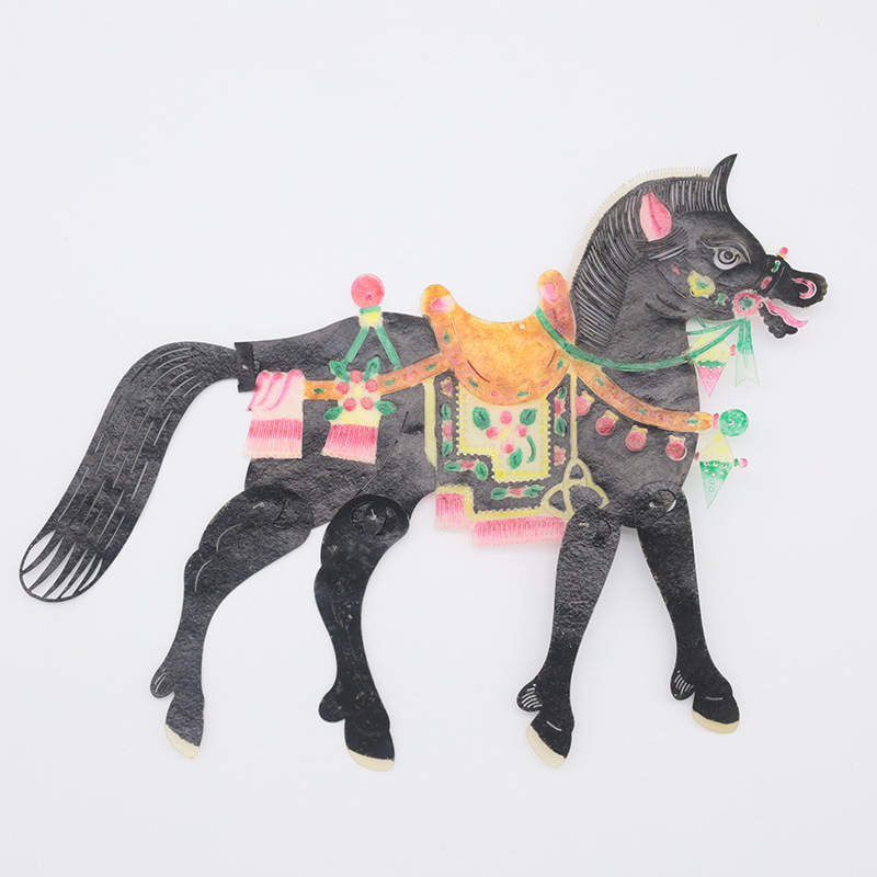 Animal horse picture book shadow puppet props performance suit kindergarten handmade shadow puppet props diy material bag