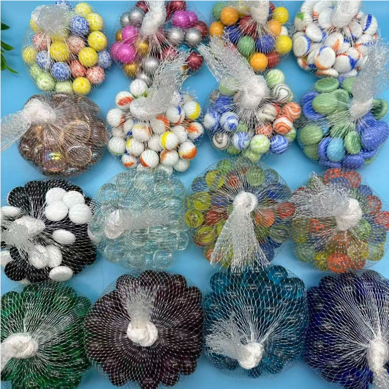 High-Quality Glass Balls with High Light Transmission, Colored Glass Balls for Children's Toys, 14Mm/16Mm Pat-A-Cake Glass Marbles