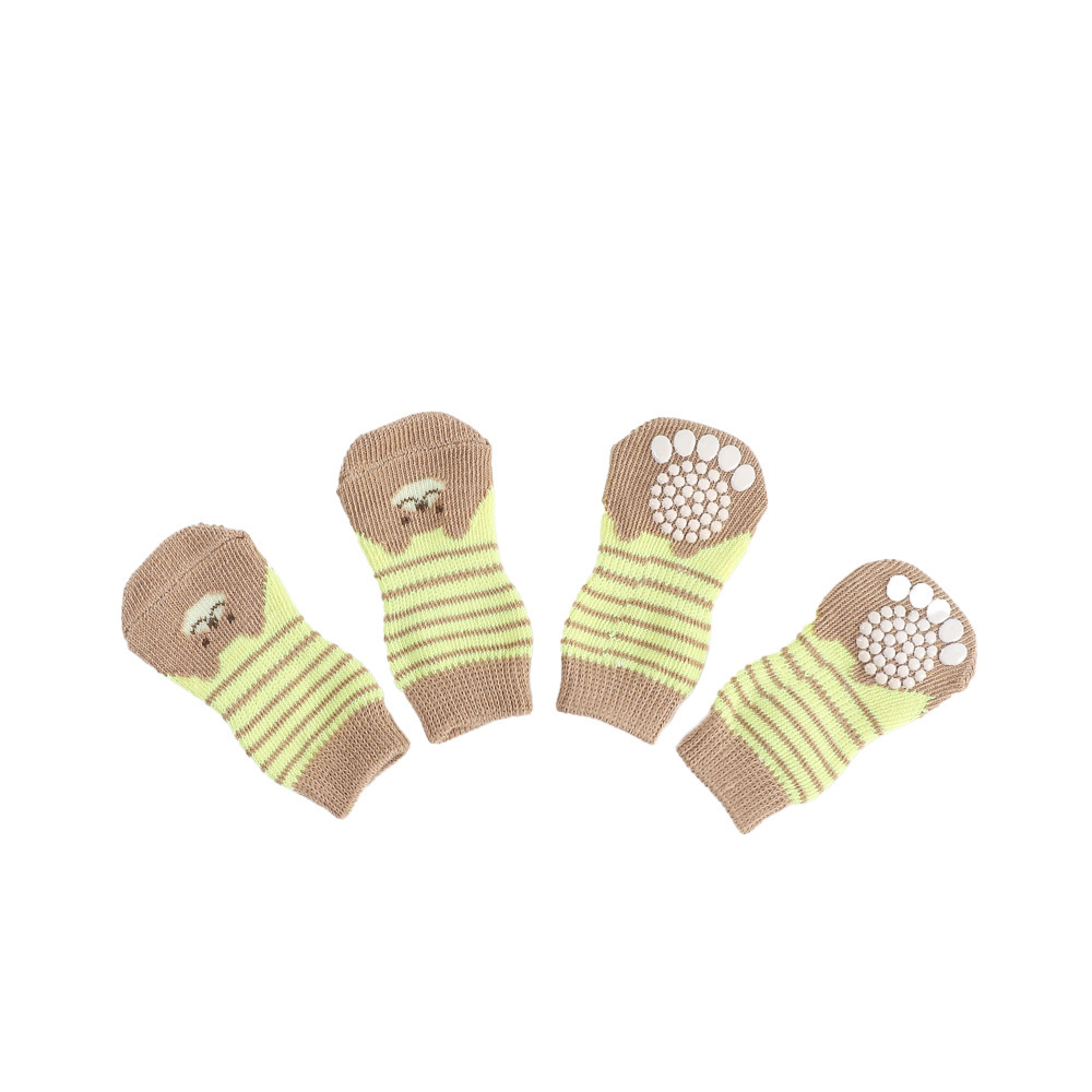 Cross-Border Pet Socks High Quality F Anti-Slip Anti-Dirty Bottom Pet Supplies Dog Foot Covers Puppy Socks Teddy Dog ​​Socks