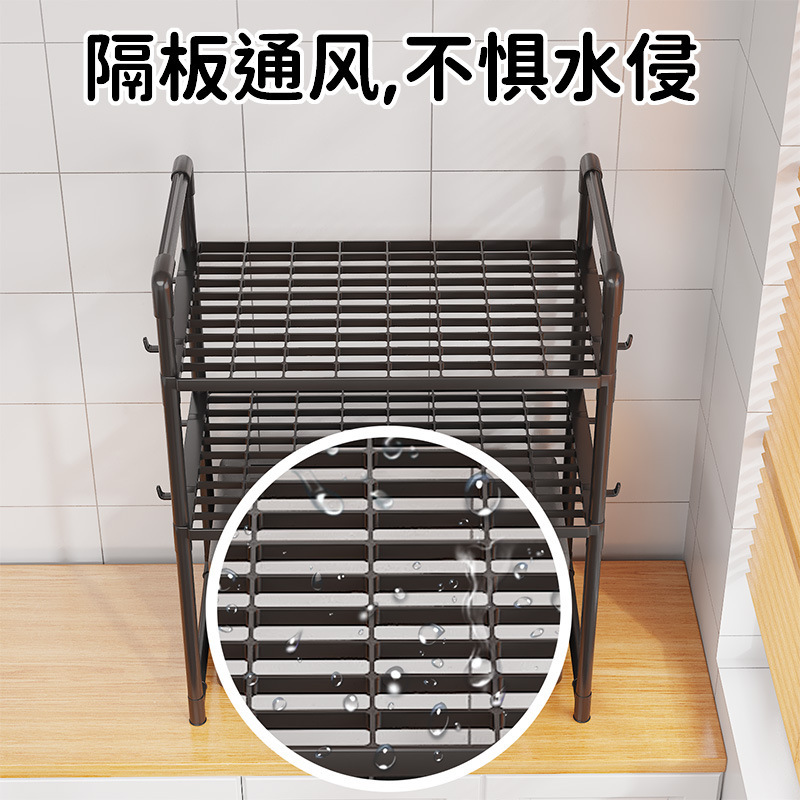 New Microwave Oven Storage Rack Kitchen Oven Storage Rack Thickened Microwave Seasoning Storage Rack Multi-Layer Household