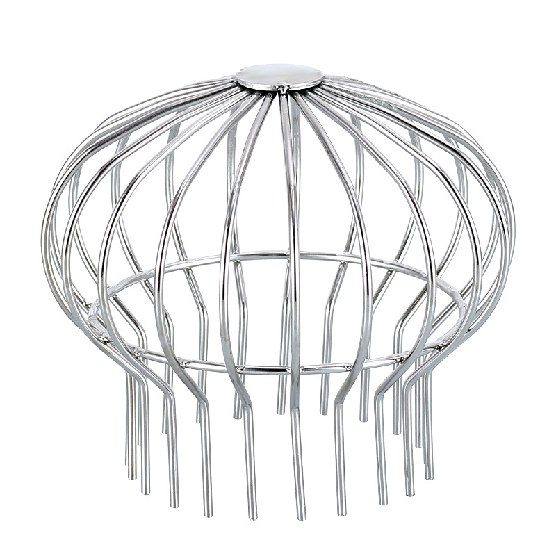 Outdoor Thickened Stainless Steel Floor Drain Plug-In Garden Outdoor Round Rooftop Clogged Mesh Filter Large Displacement Cross-Border