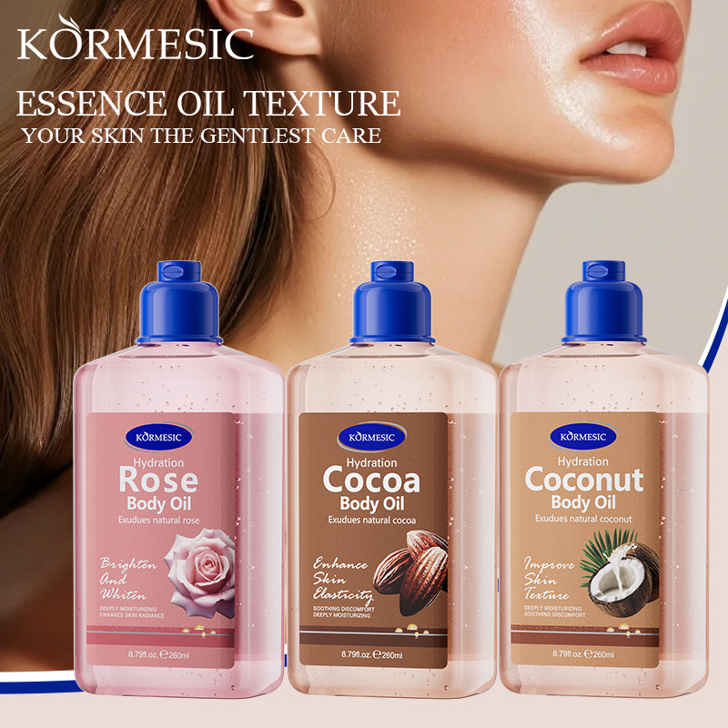 Kormesic Full English Coconut Body Oil Body Oil Massage Oil Care Cross-Border Foreign Trade Manufacturer Wholesale
