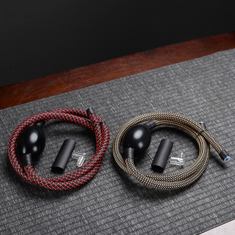 Tea Tray Drainage Pipe with Absorbent Ball Kung Fu Tea Set Accessories Tea Table Coffee Table Drainage Pipe Tea Ceremony with Woven Hose