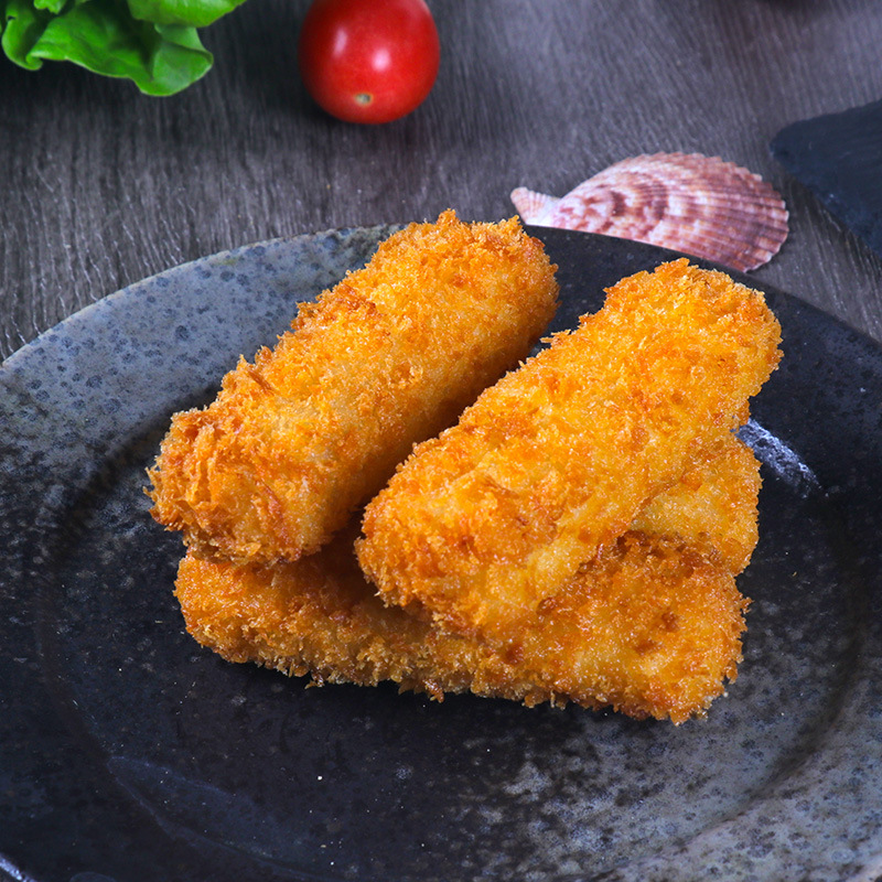 Taixiang Huijin Golden Cod Sticks, Cod Sticks, Quick-Frozen Sticky Powder, Half-Produces, Japanese Ingredients, Catering Wholesale and Retail