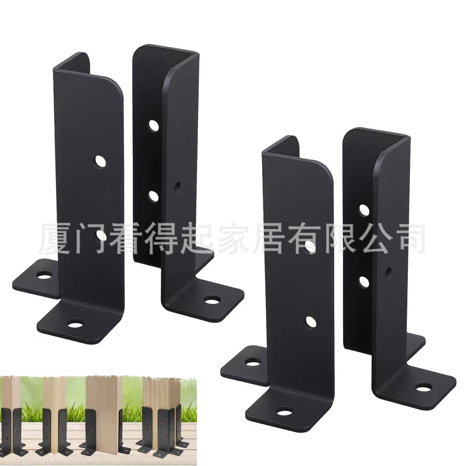 Cross-border factory direct batch pavilion bracket wooden frame kit with corner bottom bracket wooden beam connector pergola fence bracket