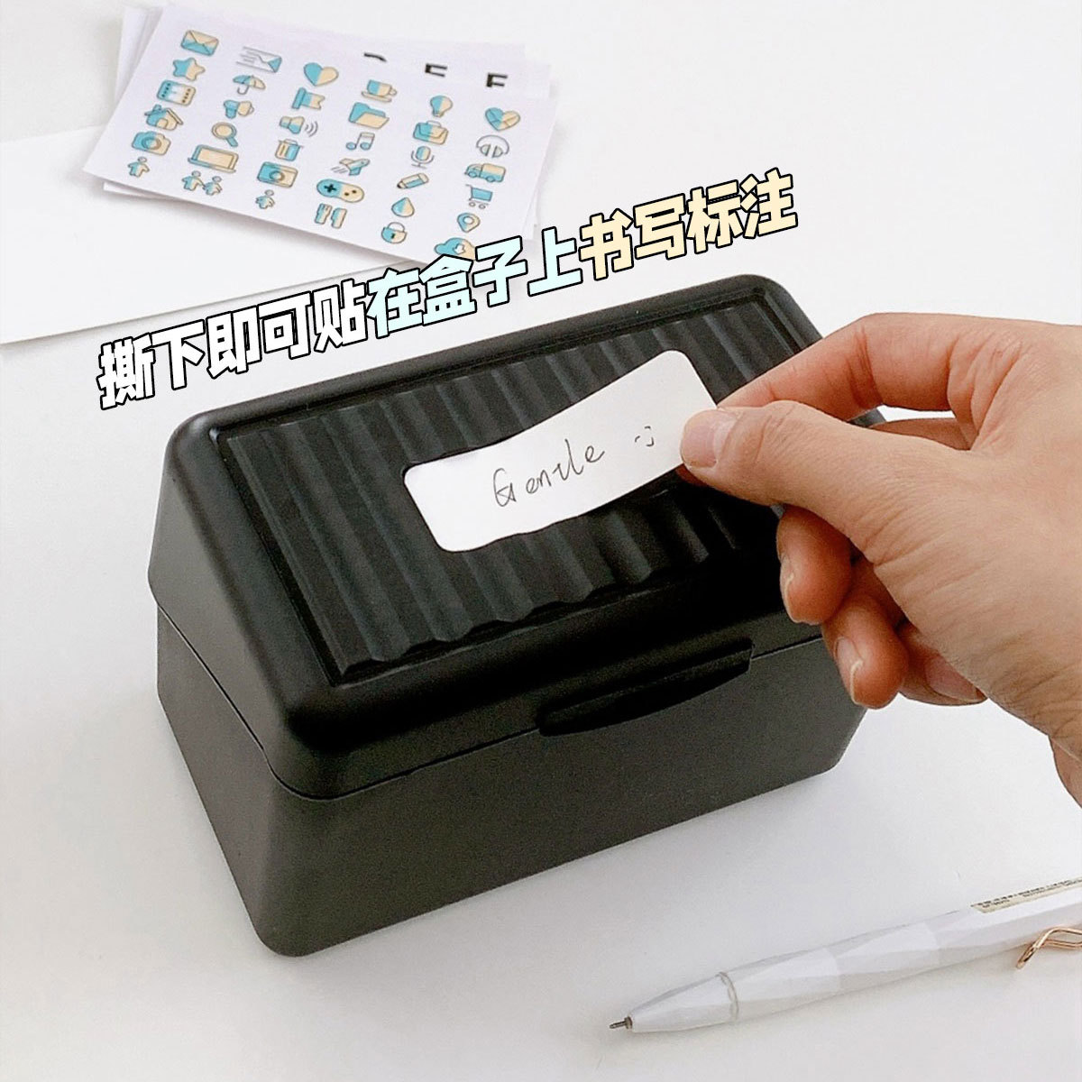 American 3inch Index Card Note Box Set Desktop Classification Horizontal Line Note Thickeneded Writing Note Message