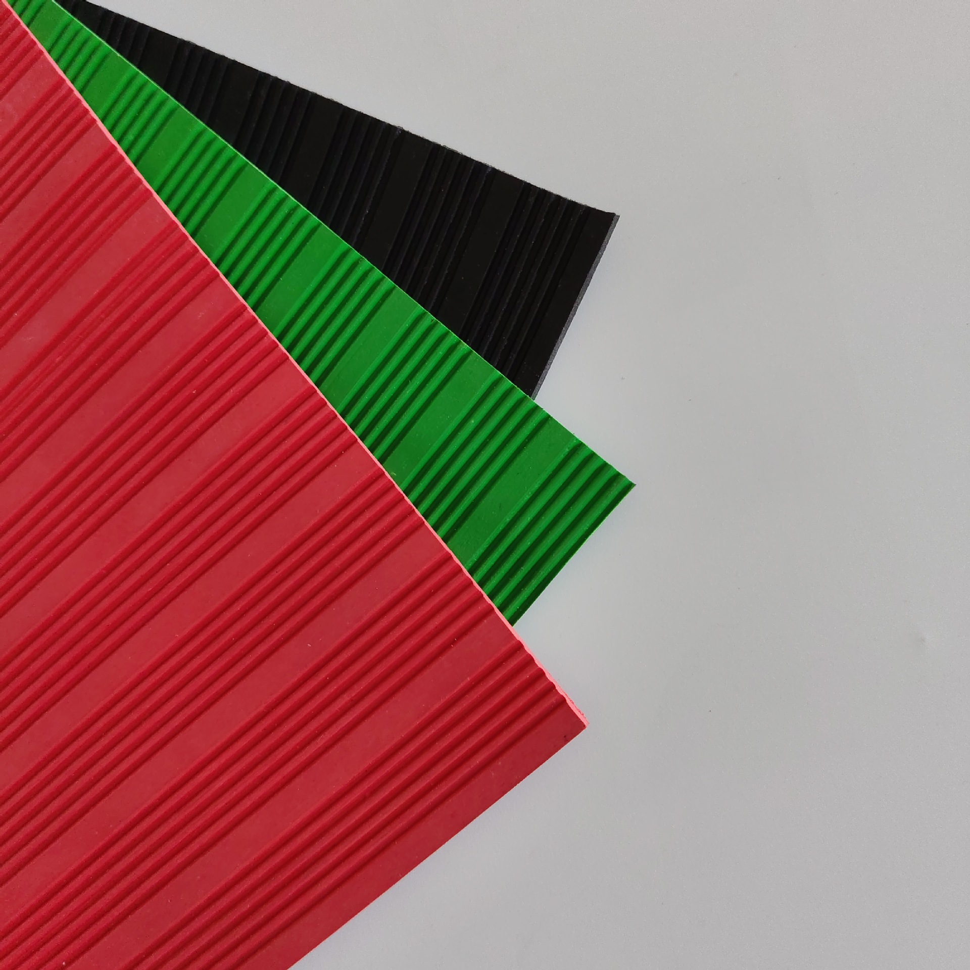 Colorful Stripesd Non-Slip Rubber Mat Insulating Rubber Black Red Green Power Distribution Room 3Mm5Mm Thick Oil-Resistant Floor Mat