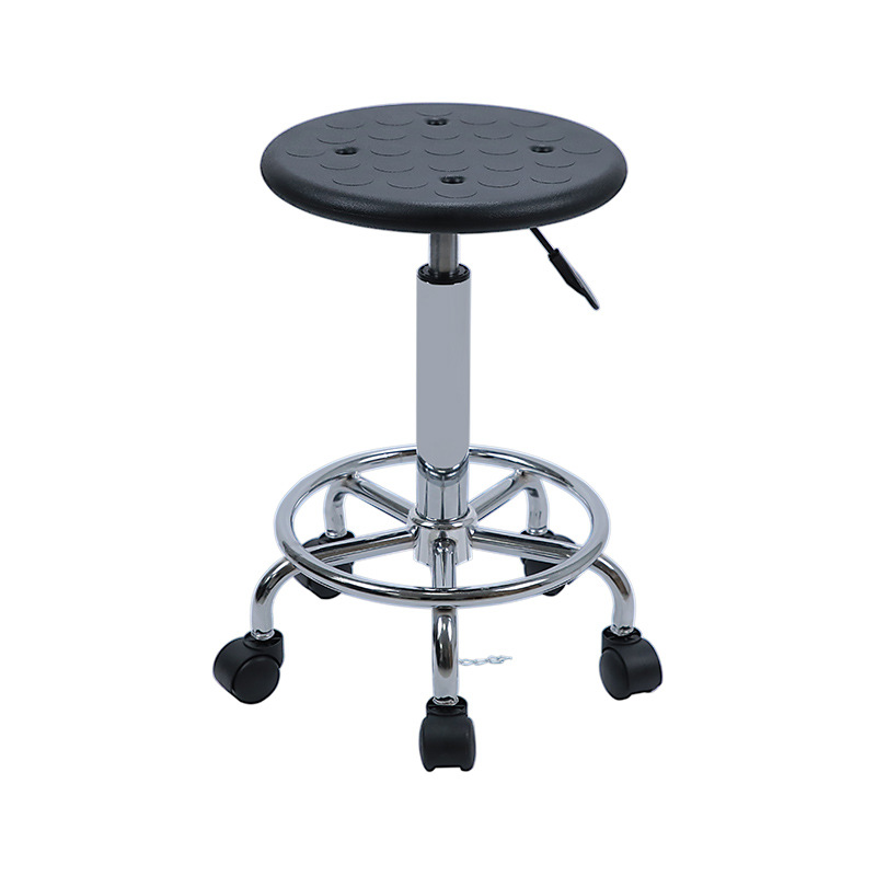 Pu Foam Anti-Static Stool Adjustable Round Stool Laboratory Stool Factory Dust-Free Workshop Work School Bar Swivel Chair