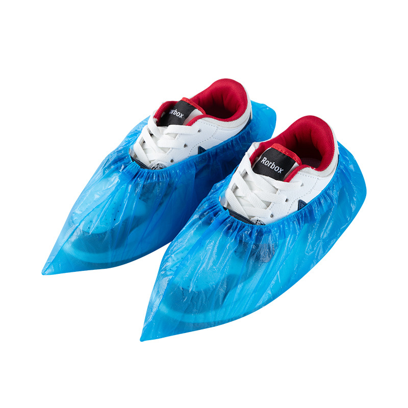 Disposable Cpe Plastic Shoe Covers Thickeneded Non-Slip Rainproof Foot Covers Wear-Resistant Rainy Day Waterproof Boot Covers Kidsren's Foot Mask