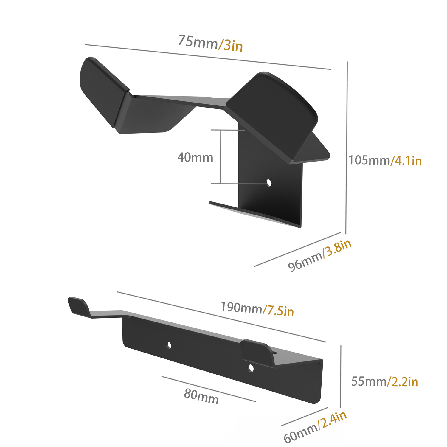Monzlteck PSVR2/PSVR1 virtual reality headset wall mount controller VR storage