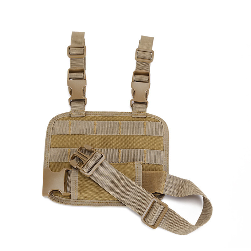 Outdoor tactical module leg hanging board CS military fan portable clip bag molle leg hanging gun holster leggings hanging bag