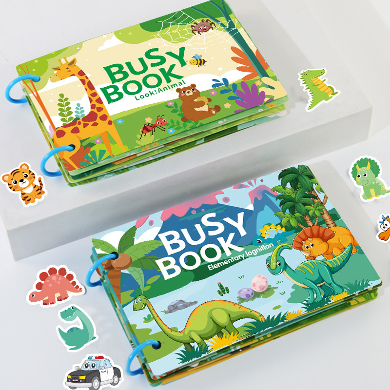 Cross-border Quiet Book Children's Busy Book Busy Book Tear Tear Book Paste Book Educational Toys Early Childhood Teaching