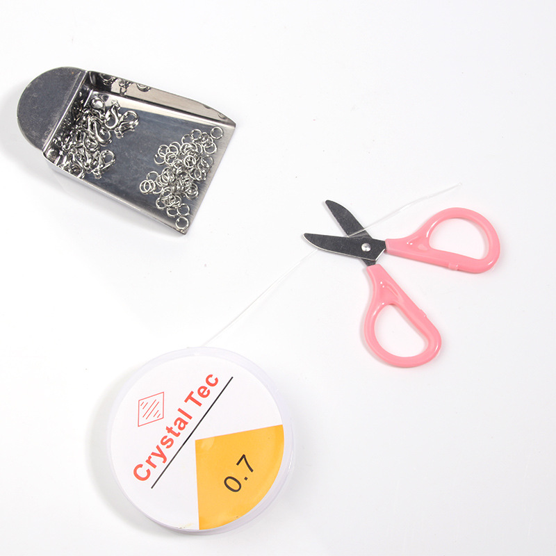 Handmade DIY beaded tool kit open fork needle pliers scissors line tweezers lobster buckle ring wire guide suit wholesale
