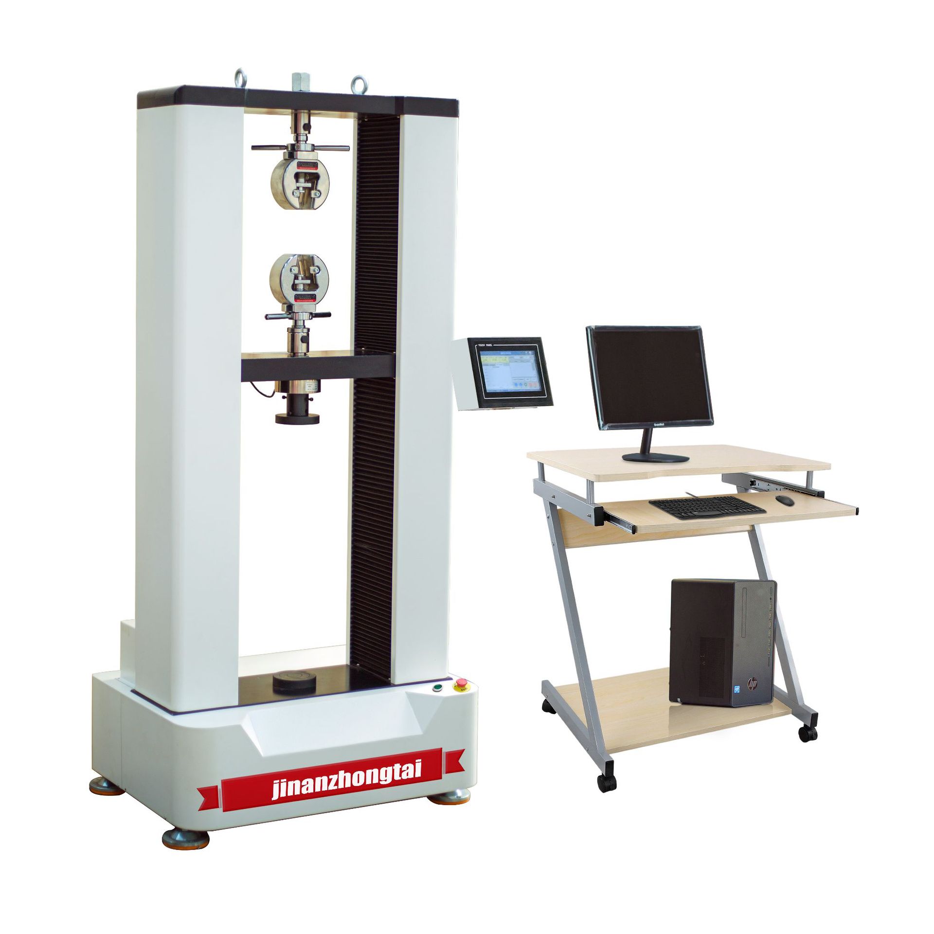 Manufacturer in stock microcomputer double control Universal Tensile testing machine wire harness Metal 100KN terminal tensile tester