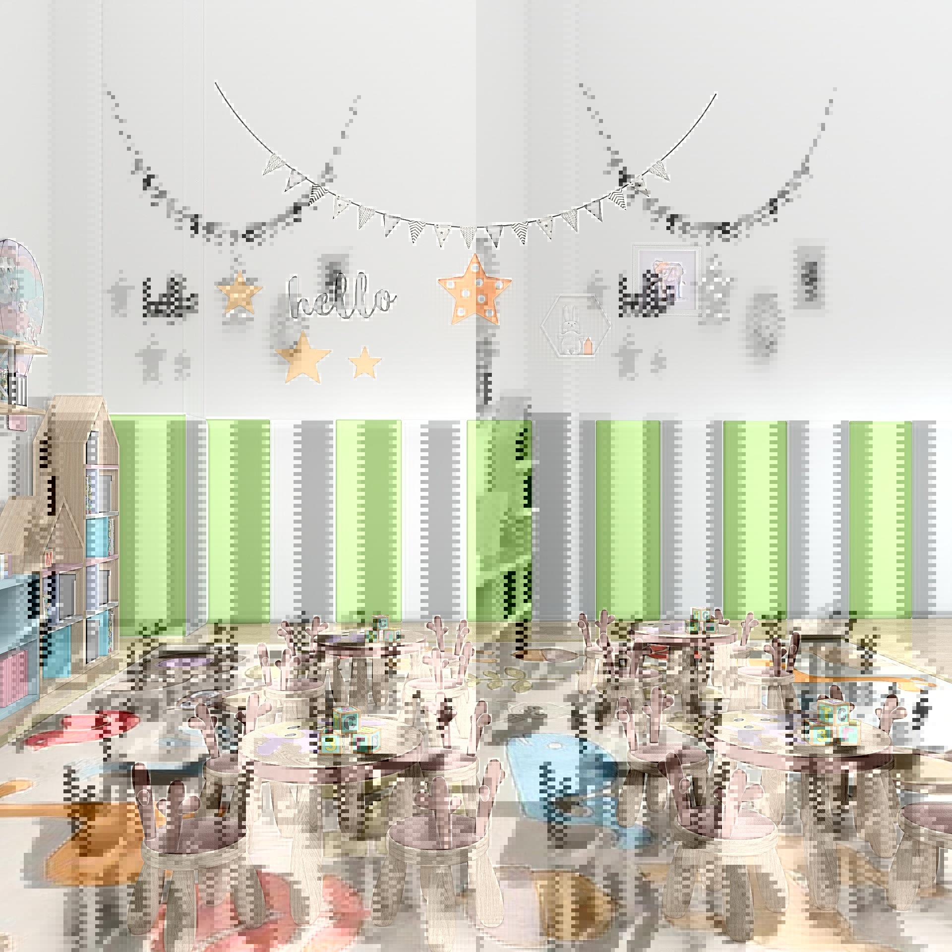 Kindergarten Early Education Children's Anti-collision Soft Bag Wall Wall Catharsis Room Taekwondo Basketball Physical Fitness Hall Pillar Wall Dado