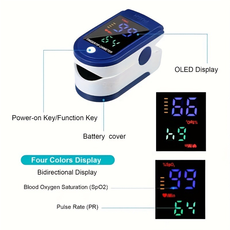 LK87/88/89 Finger-clamp Pulse Oximeter TFT Saturation Monitor Detector Heart Rate Oxygen Medical