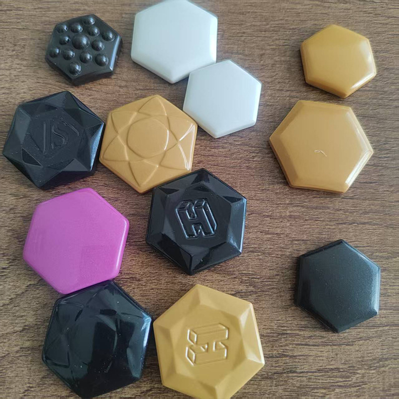 Tourmaline Sheet Manufacturer Wholesale Far Infrared Ceramic Sheet Tourmaline Sheet Particles Multi-Color Optional Hexagonal Energy Sheet